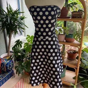Ruby Rox strapless swing dress y2k polka dot size 5